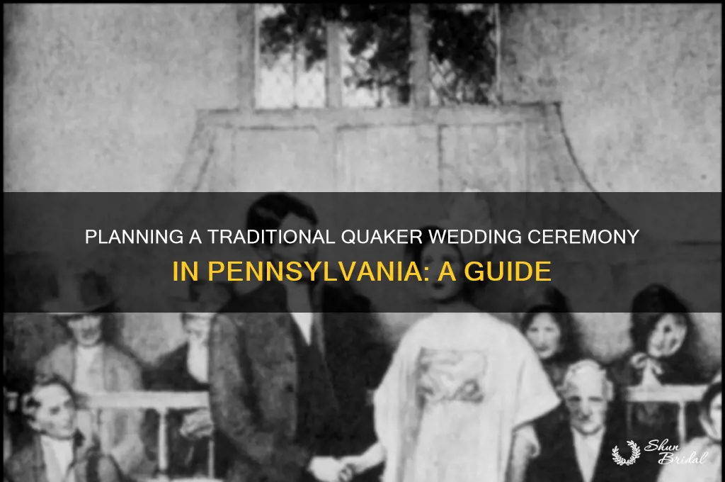 how to have quaker wedding in Pennsylvania