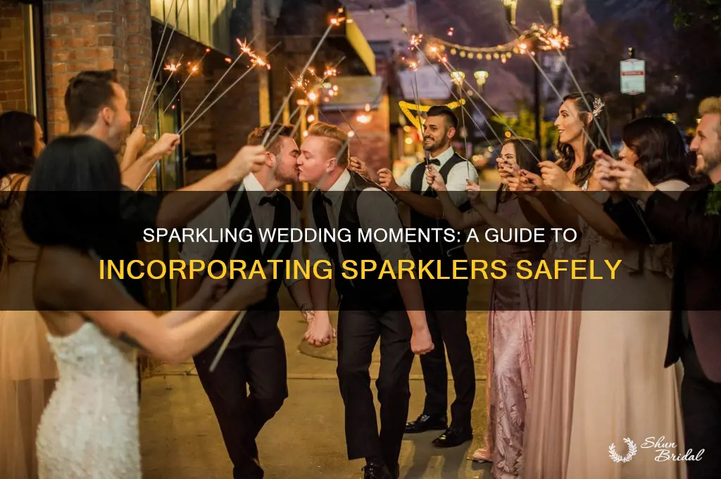 how to have sparklers at a wedding