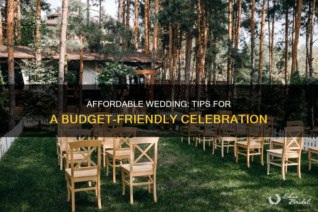 how to have the cheapest wedding