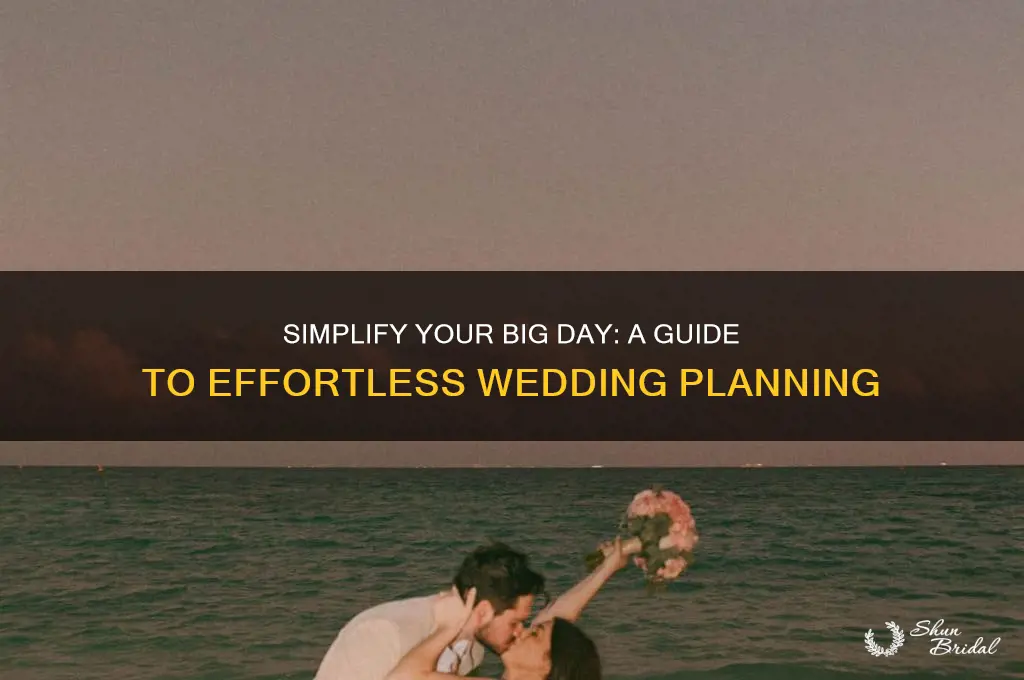 how to have the simplest wedding ever