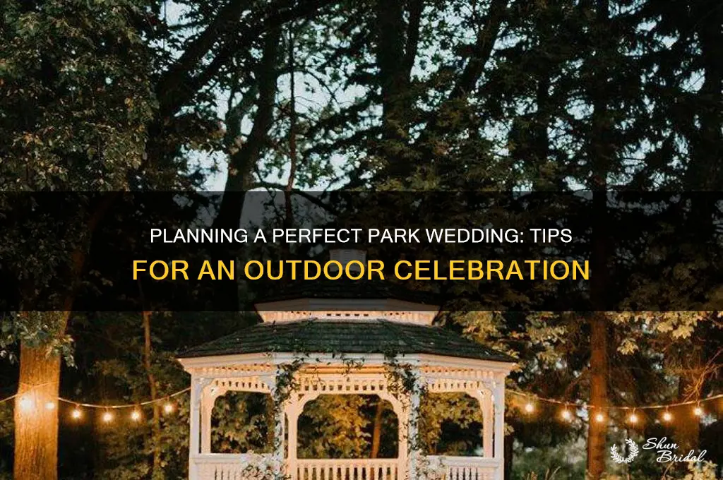 how to have wedding at a park