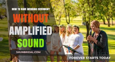 Silent Vows: Crafting an Intimate Wedding Ceremony Without Amplified Sound