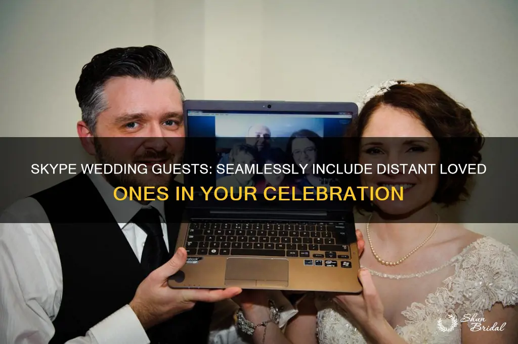 how to have wedding guests via skype