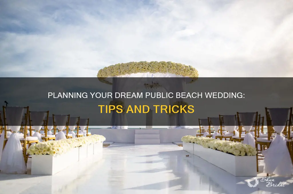 how to have wedding on public beach