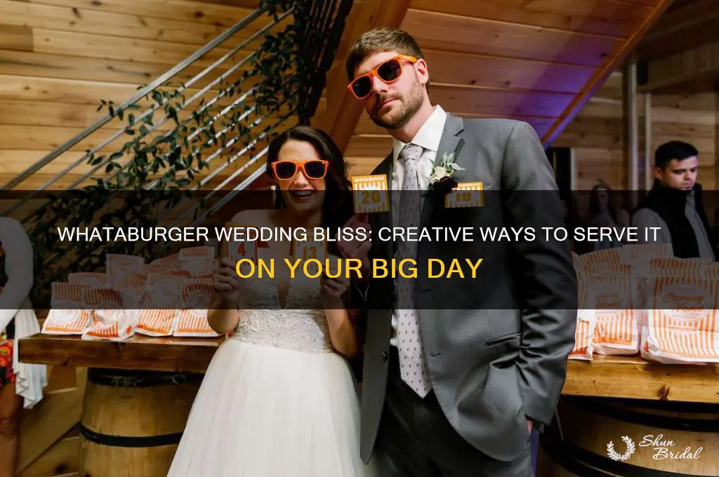 how to have whataburger at your wedding