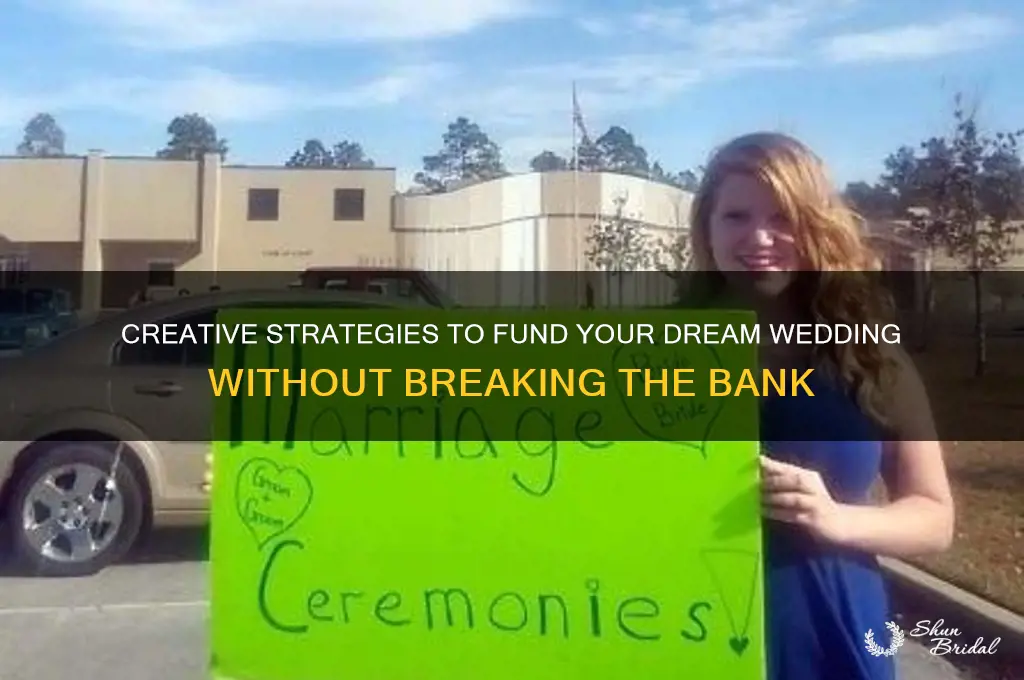 how to have your wedding paid for