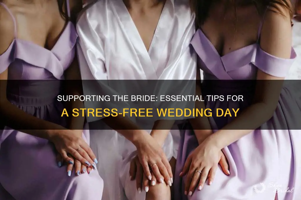 how to help bride on wedding day