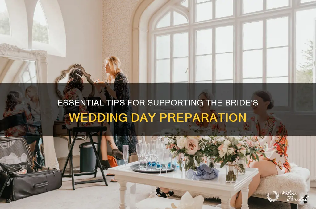 how to help the bride prepare for wedding