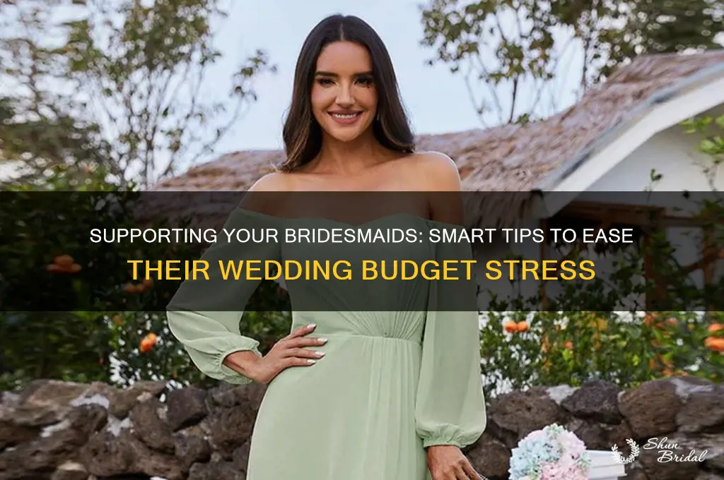 how to help yoru bridesmaid with theri wedding budget
