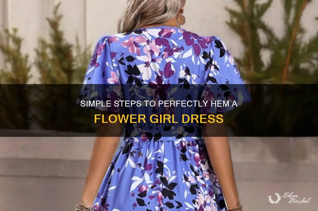 how to hem a flower girl dress