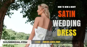 The Perfect Satin Wedding Dress Hem: A Step-by-Step Guide