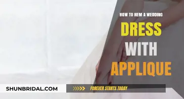 Hemming a Wedding Dress: Applique Techniques for Beginners