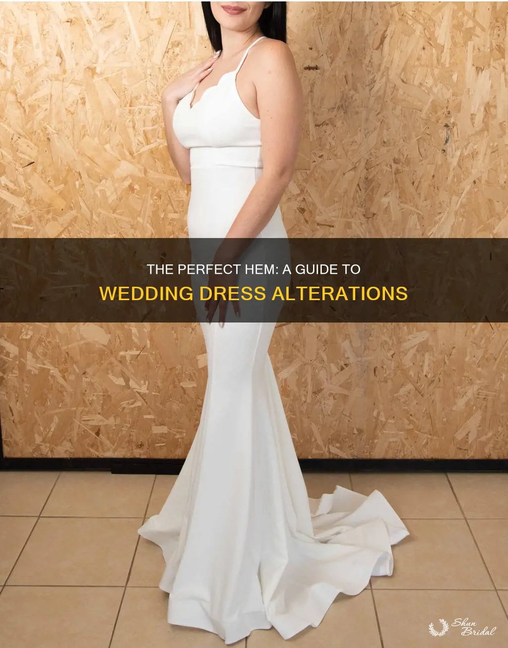 how to hem a wedding dress