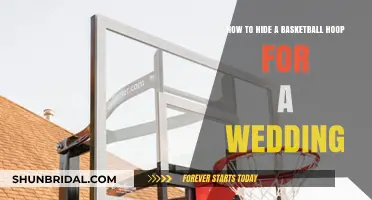 Creative Ways to Conceal Your Basketball Hoop for a Wedding