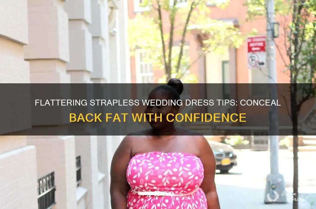 how to hide backfat in your strapless wedding dres