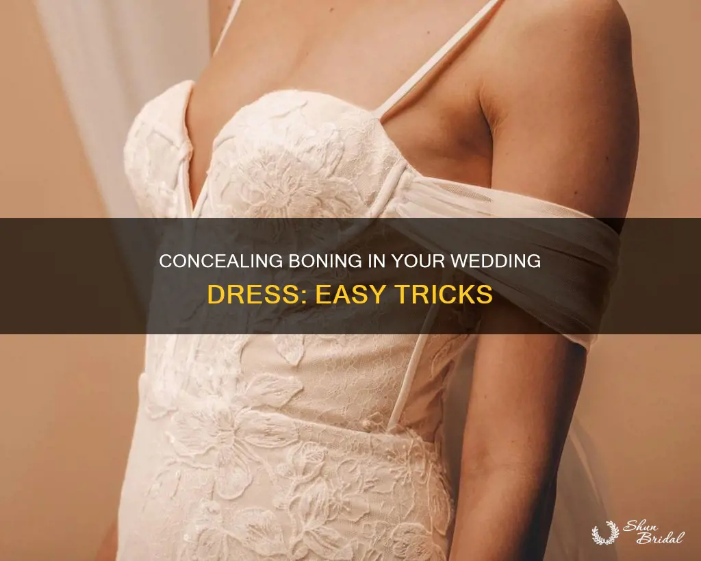 how to hide boning in a wedding dress