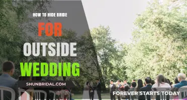 Creative Ways to Conceal the Bride for an Outdoor Wedding Ceremony
