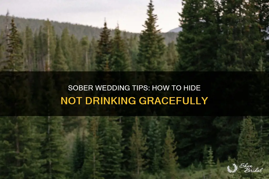 how to hide not drinking at a wedding