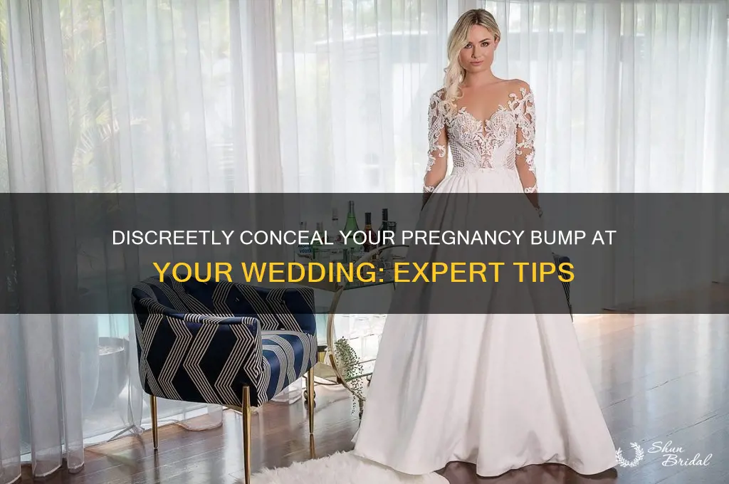 how to hide pregnancy bump at wedding