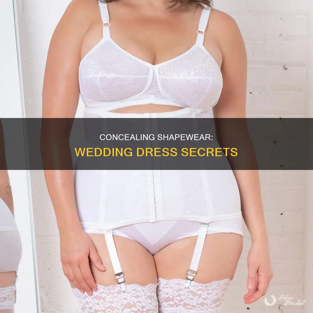 how to hide shapewear lines wedding dress