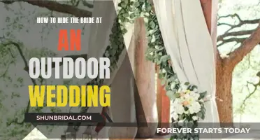 Creative Ways to Hide the Bride Outdoors