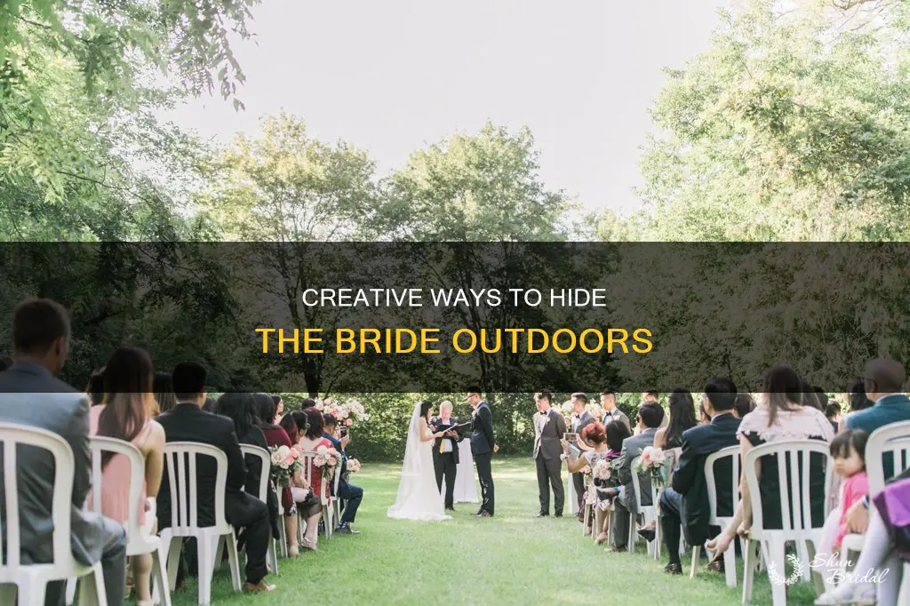 how to hide the bride at an outdoor wedding