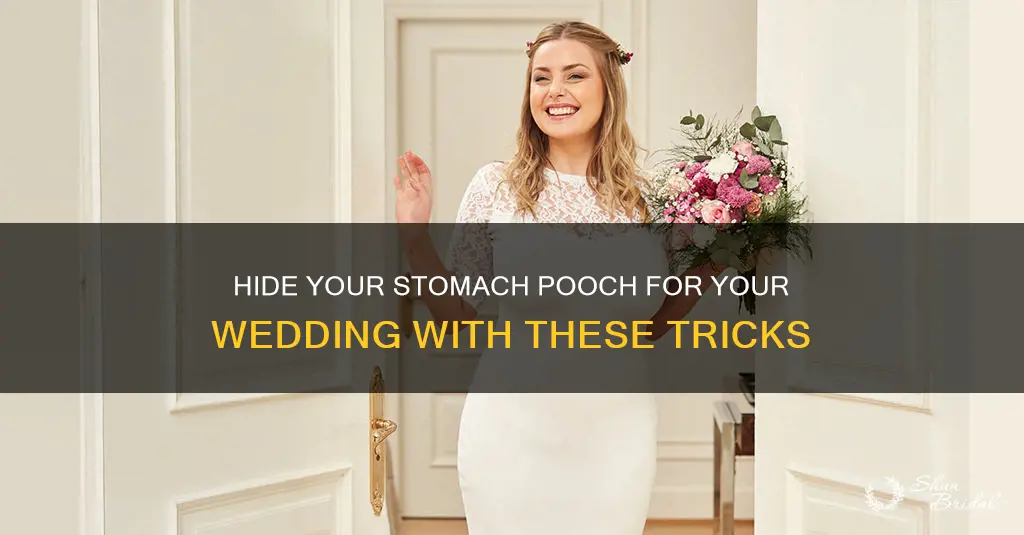 how to hide the stomach pooch for wedding dress