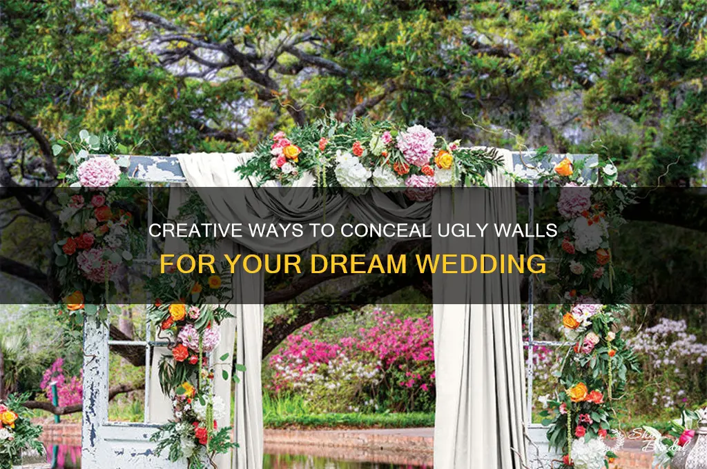 how to hide ugly walls for wedding