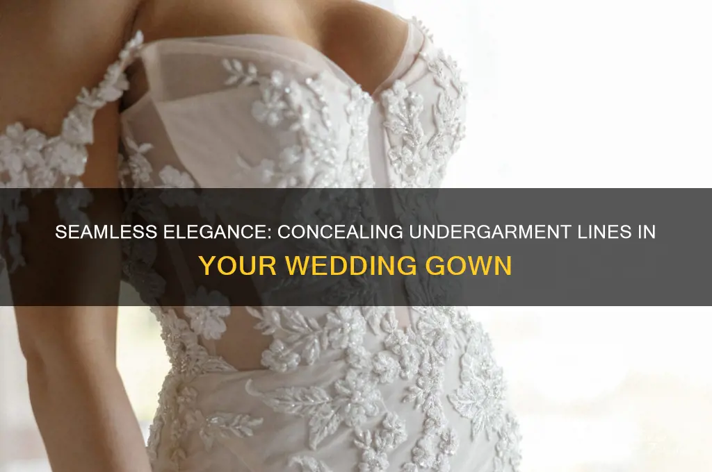 how to hide undergarment lines in wedding gown