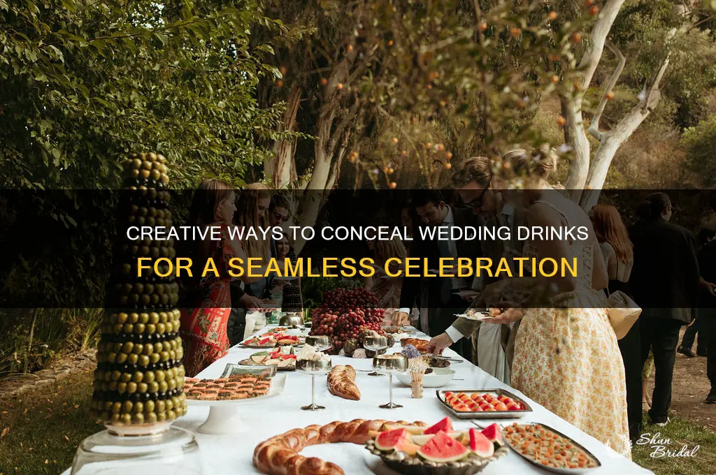 how to hide wedding drinks