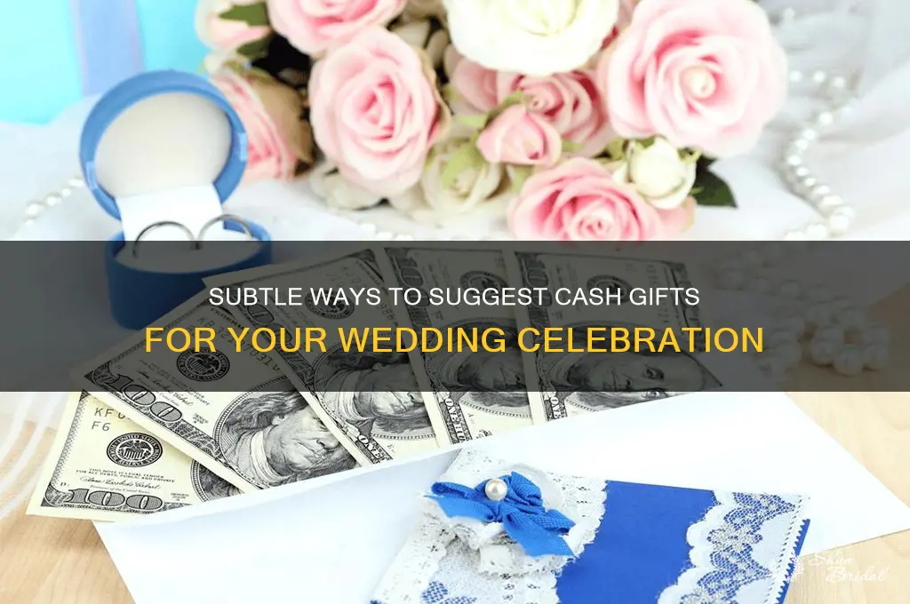 how to hint for cash gift at a wedding
