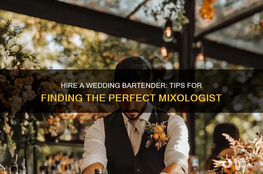how to hire a bartender for wedding