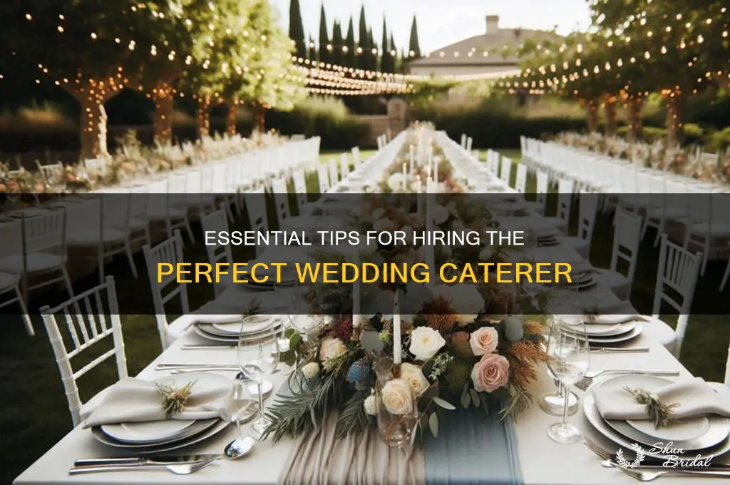 how to hire a caterer for wedding