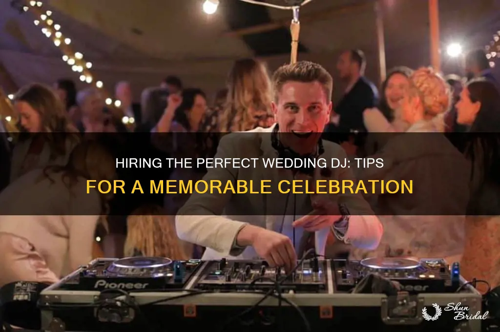 how to hire a dj for your wedding