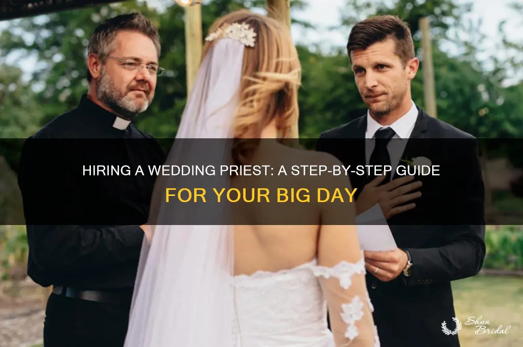 how to hire a priest for a wedding