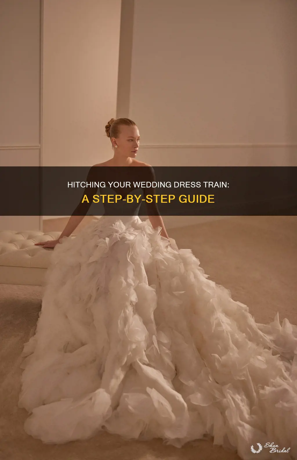 how to hitch up a wedding dress train