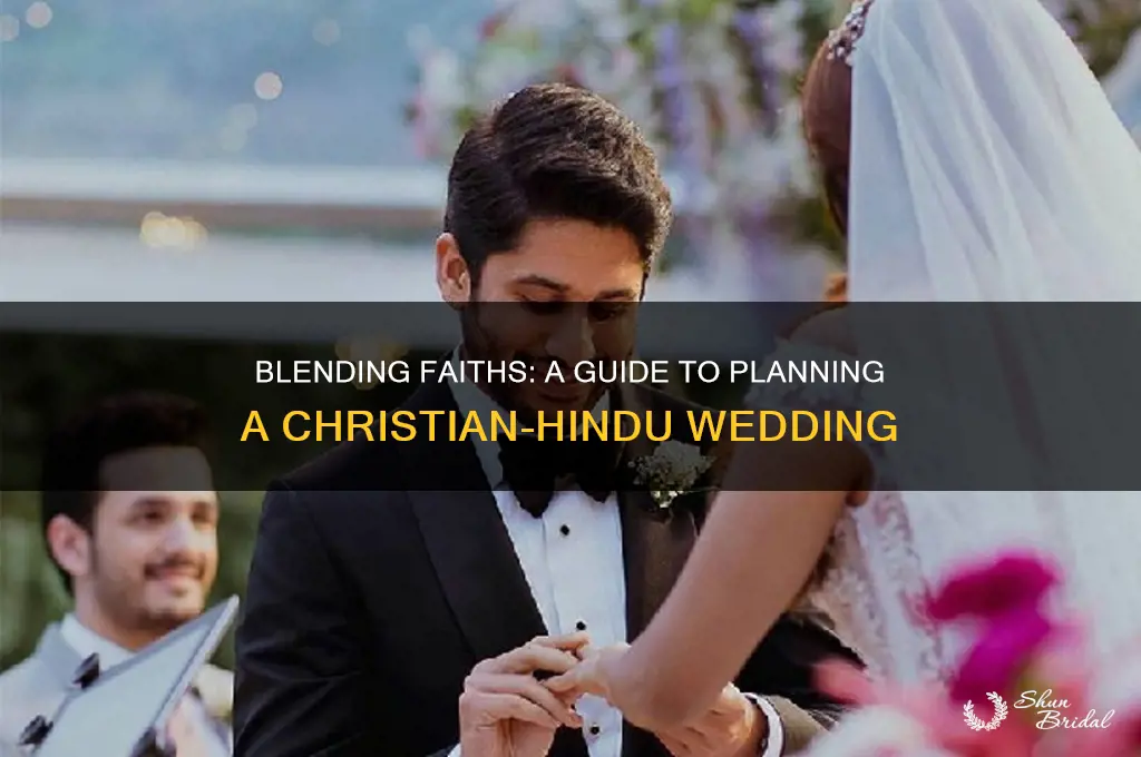 how to hold a christian hindu wedding