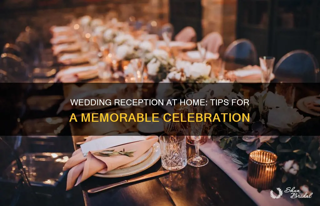 how to hold a wedding reception at home