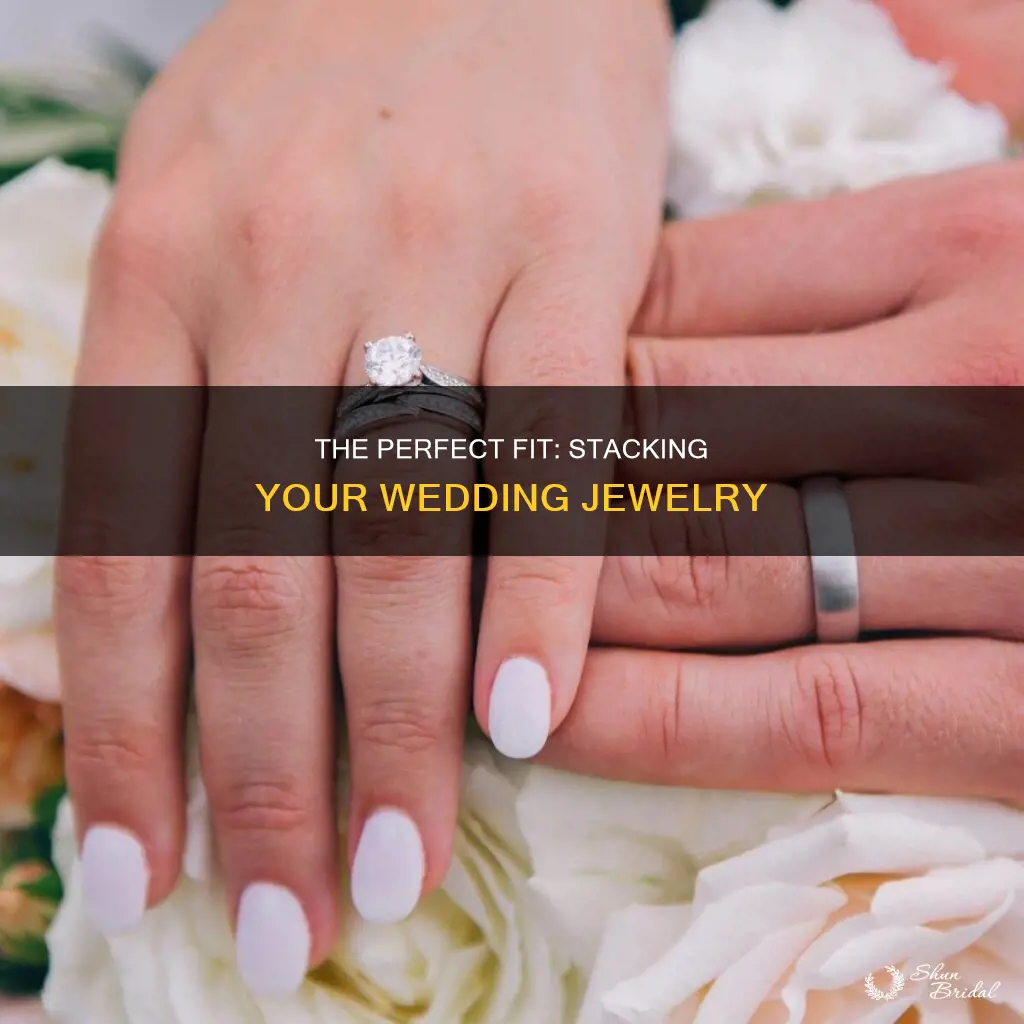 how to hold engagement ring and wedding band together