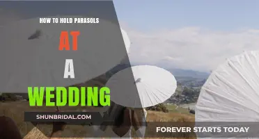 Elegant Shade: Mastering the Art of Holding Parasols at Weddings