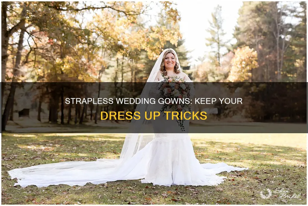how to hold up a strapless wedding dress
