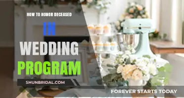 Honoring Loved Ones: Thoughtful Ways to Include Deceased in Your Wedding Program