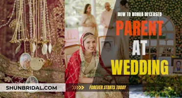 Honoring Deceased Parents: Wedding Traditions and Ideas
