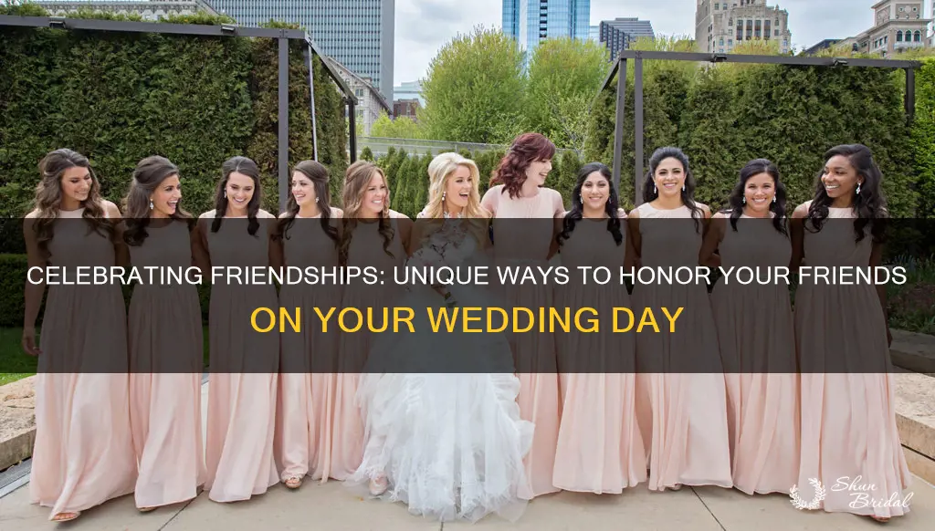 how to honor friends without having bridesmaids