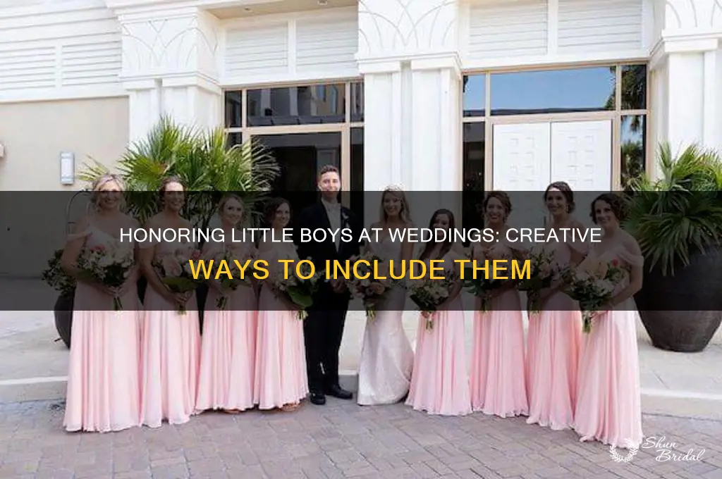 how to honor little boys at wedding