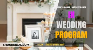 Honoring Lost Loved Ones: Thoughtful Ways to Include Them in Your Wedding Program
