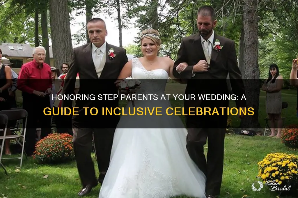how to honor step parents at wedding