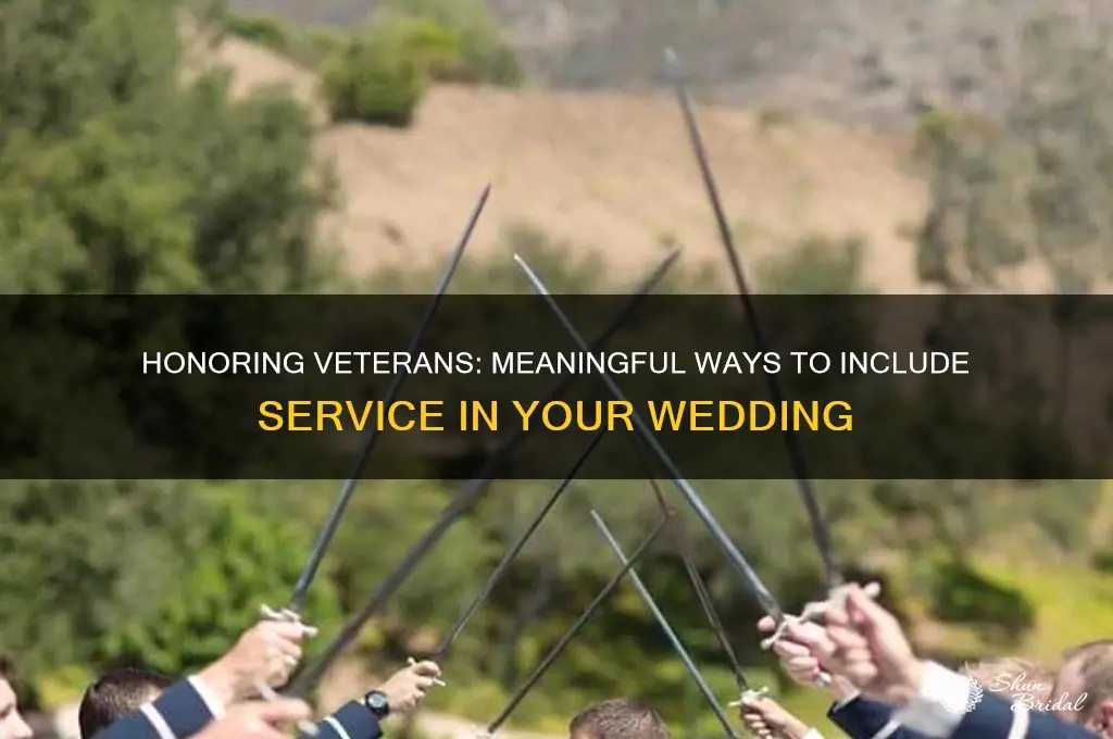 how to honor veterans at a wedding