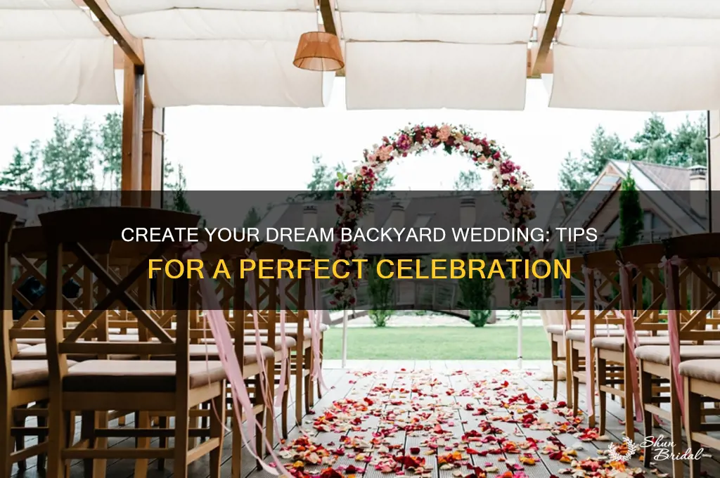 how to host a backyard wedding