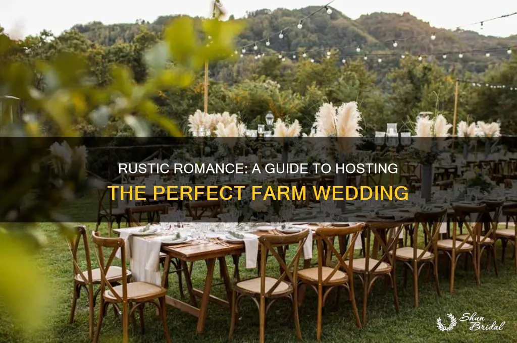 how to host a farm wedding